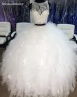 ANGELSBRIDEP, бальное платье из двух частей, свадебное платье, Vestido De Noiva, формальное платье невесты до пола с прозрачным вырезом