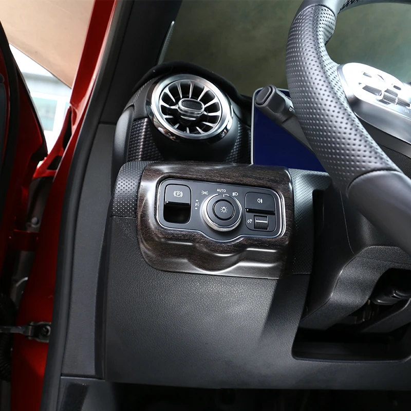Для Mercedes Benz A Class A180 W177 2019 LHD дубовая древесина зернистая ABS рамка переключателя