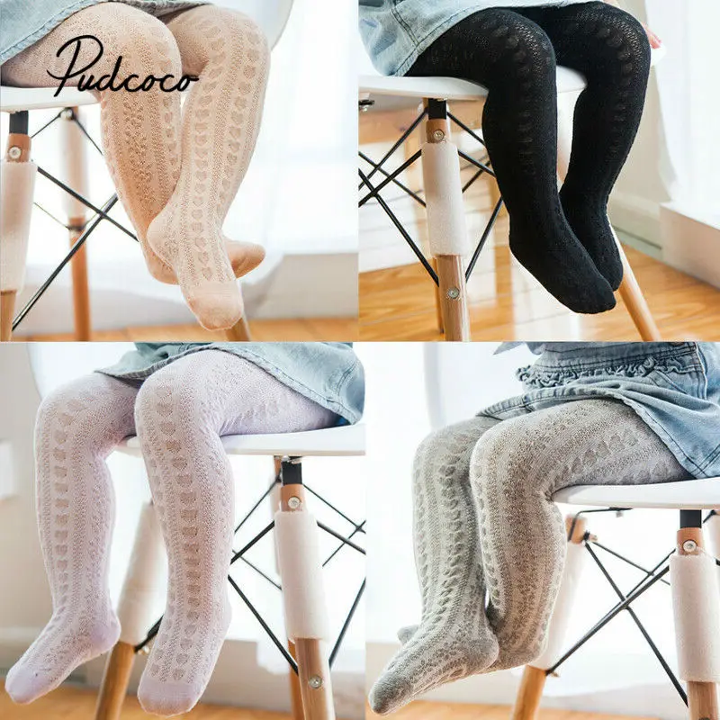 Теплые гольфы для девочек pudcoco осенне зимние новорожденных очаровательные чулки