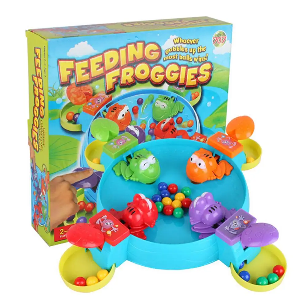 

Hungry Frog Eating Beans Games Toys Parent-Child Interactive Game Feeding Swallow Bead Frog Eating Beans Tabletop Game