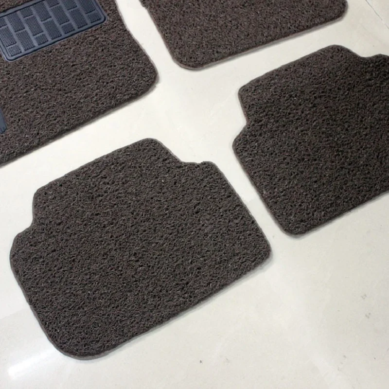 Черный полный набор Авто Напольный Коврик противоскользящий передний задний