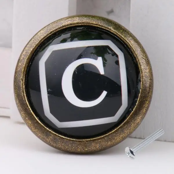 Горячие буквы искусственный ящик шкаф Вытяжная ручка украшения для дома