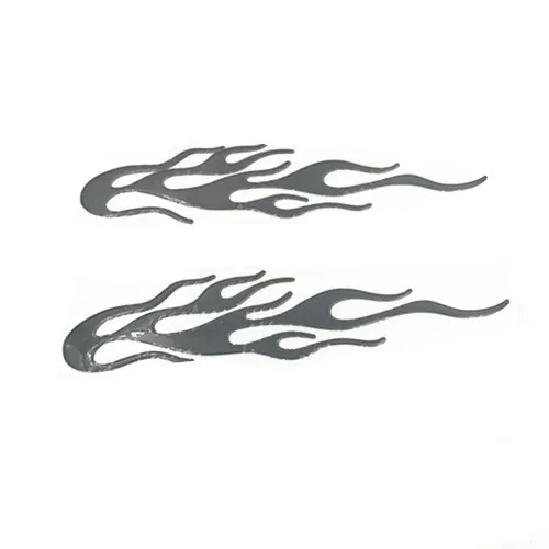 Наклейка на автомобиль с черным пламенем светоотражающая ПВХ наклейка для