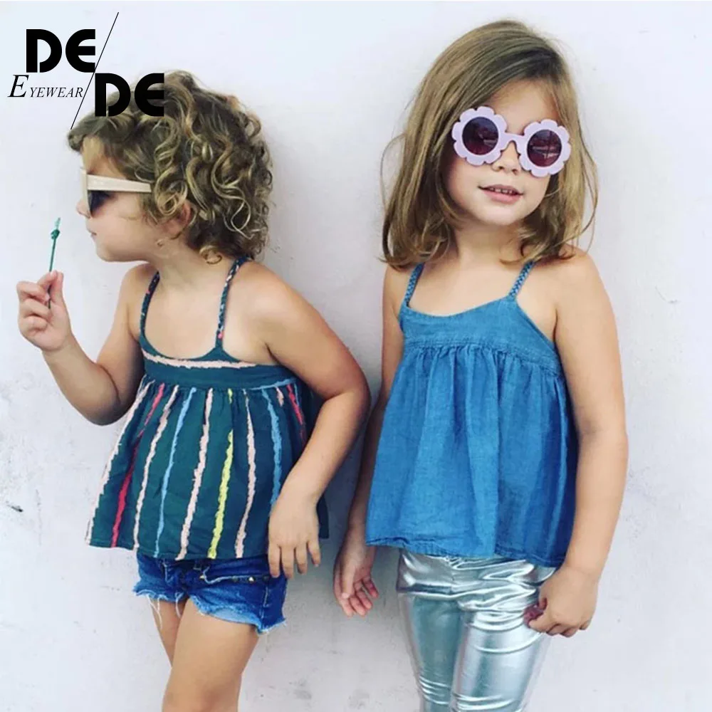 

Винтажные детские солнцезащитные очки, детские солнцезащитные очки, Круглые Цветочные очки, детские спортивные солнцезащитные очки UV400 для...