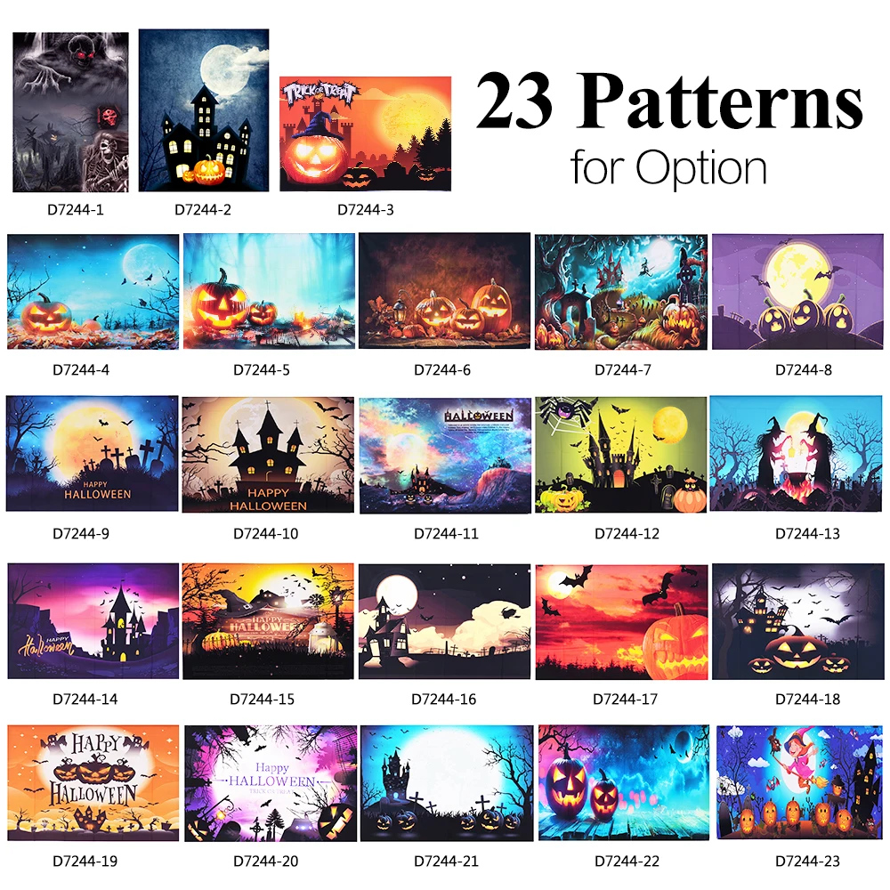 Andoer Хэллоуин стиль фон Тыква фотостудия реквизит для портретной семьи вечерние