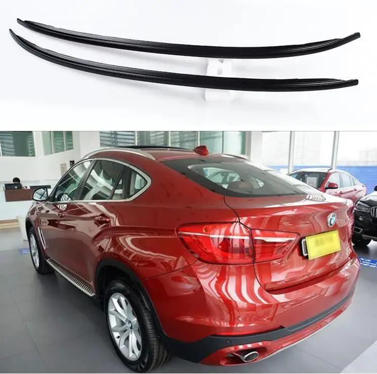 Монтажный багажник на крышу из алюминиевого сплава для BMW X6 F16 2015 2016 2017 2018 (черный
