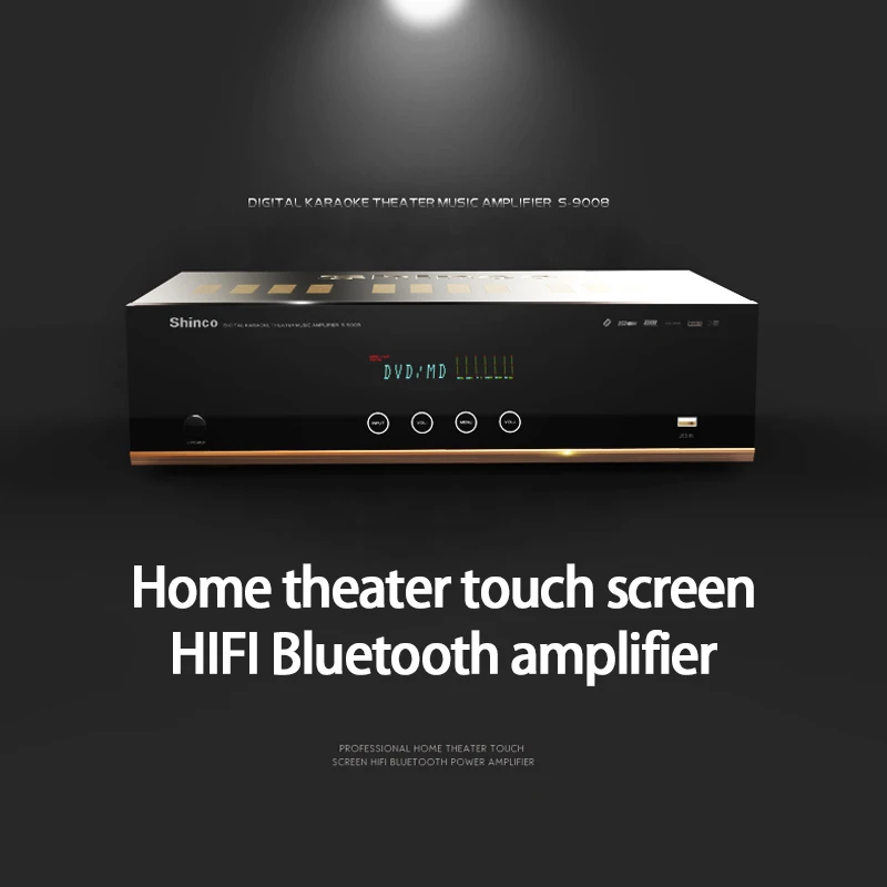 Профессиональный домашний усилитель мощности KYYSLB 100 Вт * 2 8 Ом Hi Fi Bluetooth с