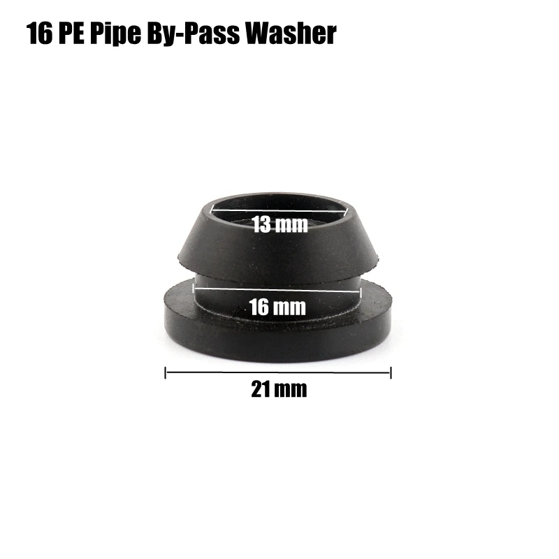 16 By-Pass Washer 3 шт. 8 видов разъем типа орошения шаровой клапан микро капельного орошения шланга Разъемы сельскохозяйственные поливы наборы PE трубы клапан - Цвет: 16 By-Pass Washer