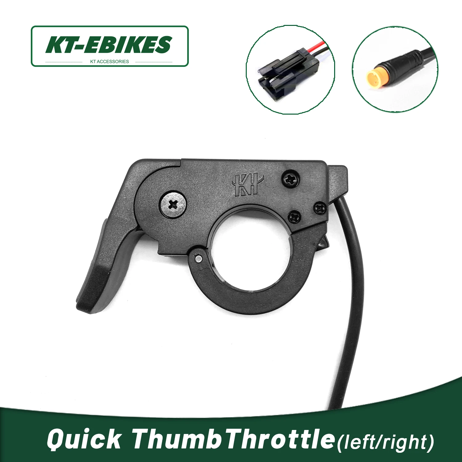 

Quick Thumb Throttle Electric Bicycle Part & Accessories Scooter Bike Throttle ebike 3 Pin Waterproof SM Connector
