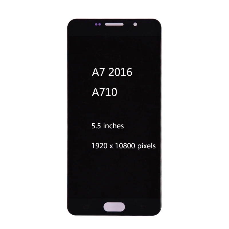 Супер Amoled ЖК-для Samsung Galaxy A7 A710 A710F A710M A710Y ЖК-дисплей с кодирующий преобразователь сенсорного экрана в сборе