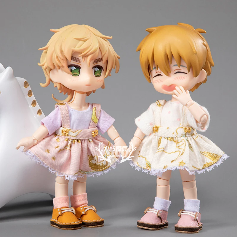 Ob11 детское платье 12bjd ГК DDF Piccodo Однотонное Платье Молли с милым единорогом и