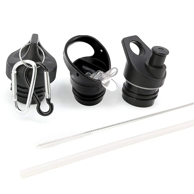 

3 Pack Lids Bundle for Hydro Flask Standard Mouth Water Bottle Includes Straw Lid Bite Valve and Twist Lid. Perfectly Fit