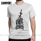 Мужская винтажная футболка из чистого хлопка, с принтом Темные души