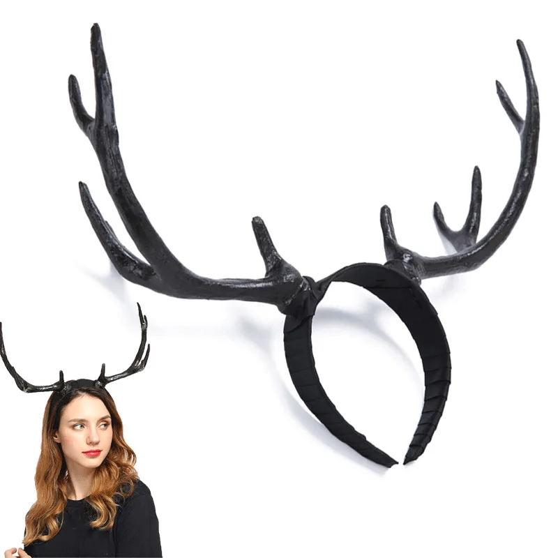 Рождественские повязки на Хэллоуин в форме рогов оленя Рождественский DIY рога