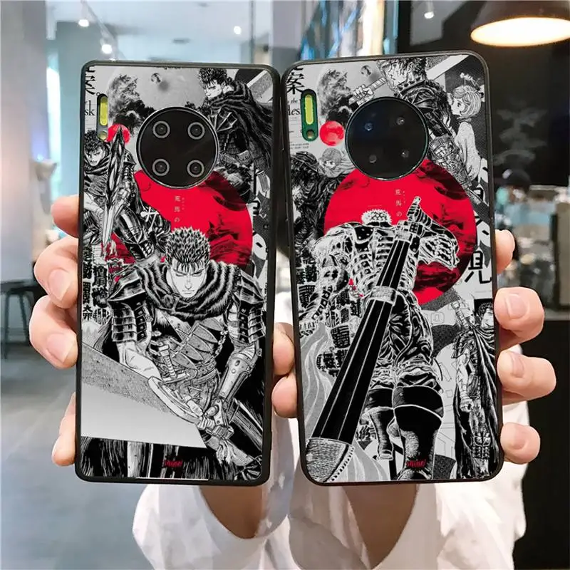 

YNDFCNB Berserk Guts Anime Phone Case for Huawei Mate 20 10 9 40 30 lite pro X Nova 2 3i 7se