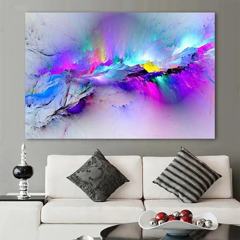 

Full Square/round Drill 5D Diy Diamond Painting Fantasy Colorful Cloud 3D Diamond Embroidery Cross Stitch Modern Home Decor