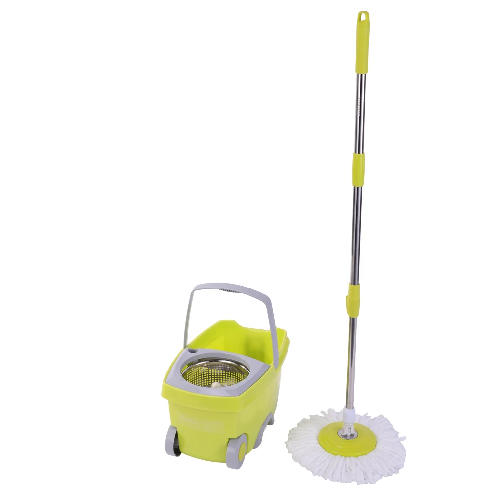 Швабра для мытья ведра влажной и чистящей системы волшебное колесо из микрофибры