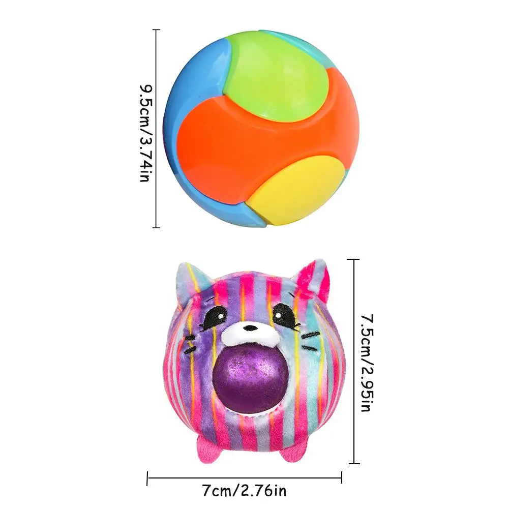 Милый плюшевый мяч для животных игрушка декомпрессии строительный блок в стиле