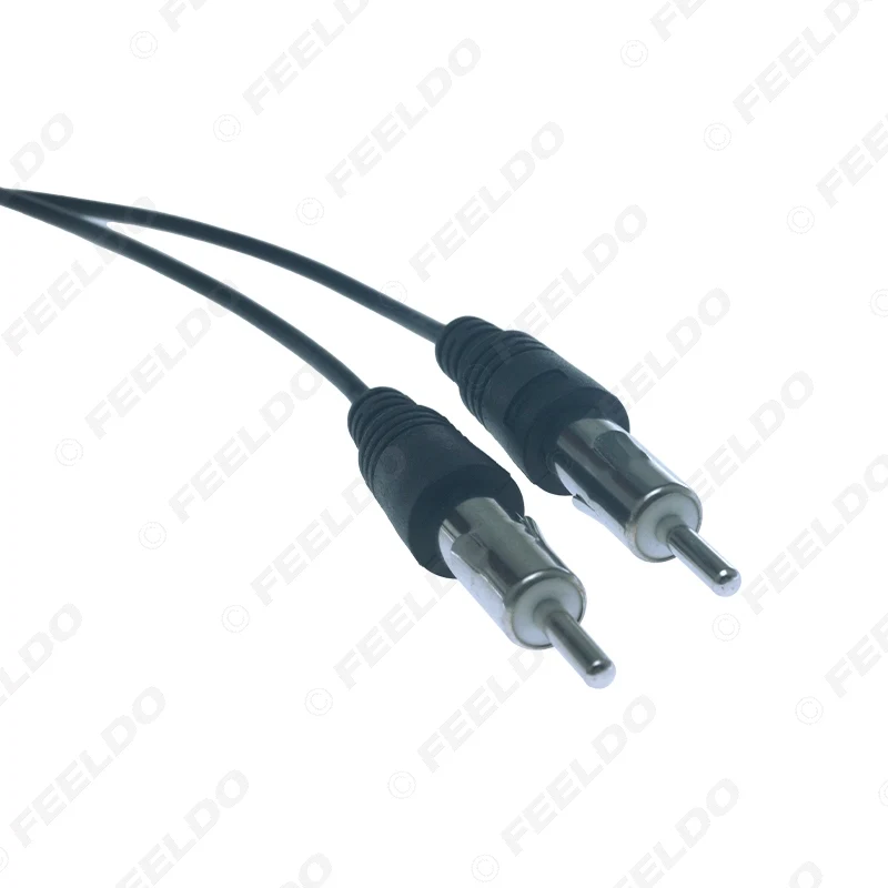 FEELDO автомобильный стерео аудио кабель радио антенна алюминиевая заглушка в 2 для