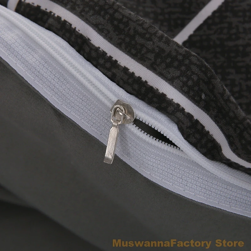 

Luxury Bedding Sets King Queen Double Single Size Plaid Bed Linens Cotton Sheet Lattice Design Duvet Cover Set Black