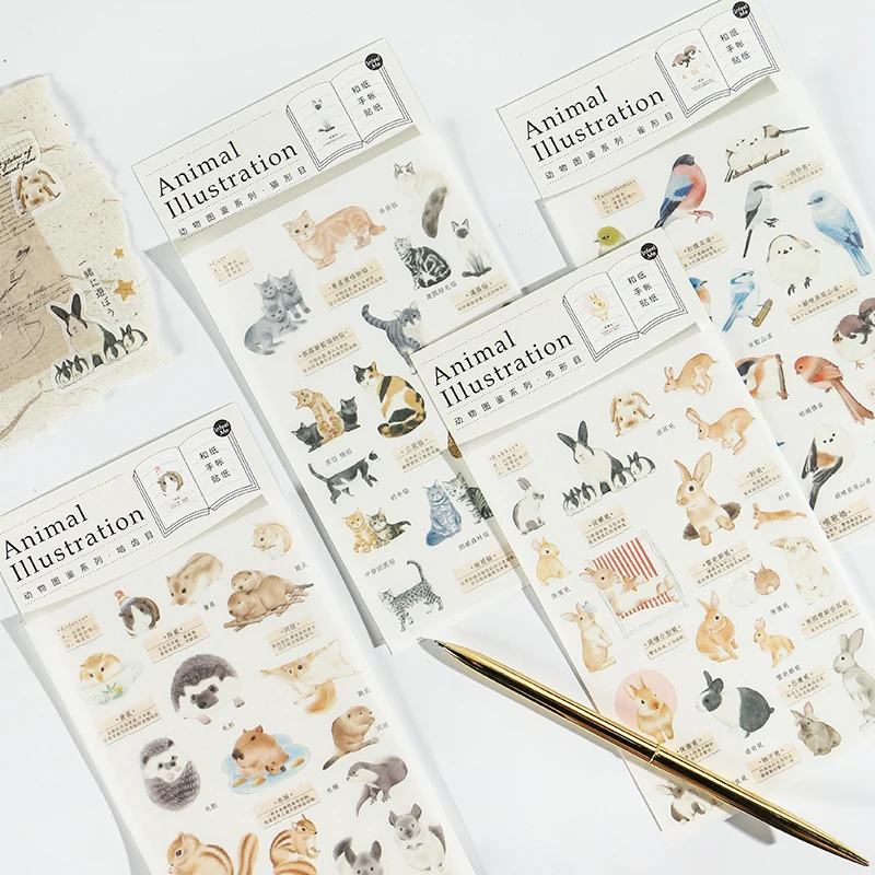 Креативный милый самодельный Кролик Хомяк кошка стикер Скрапбукинг