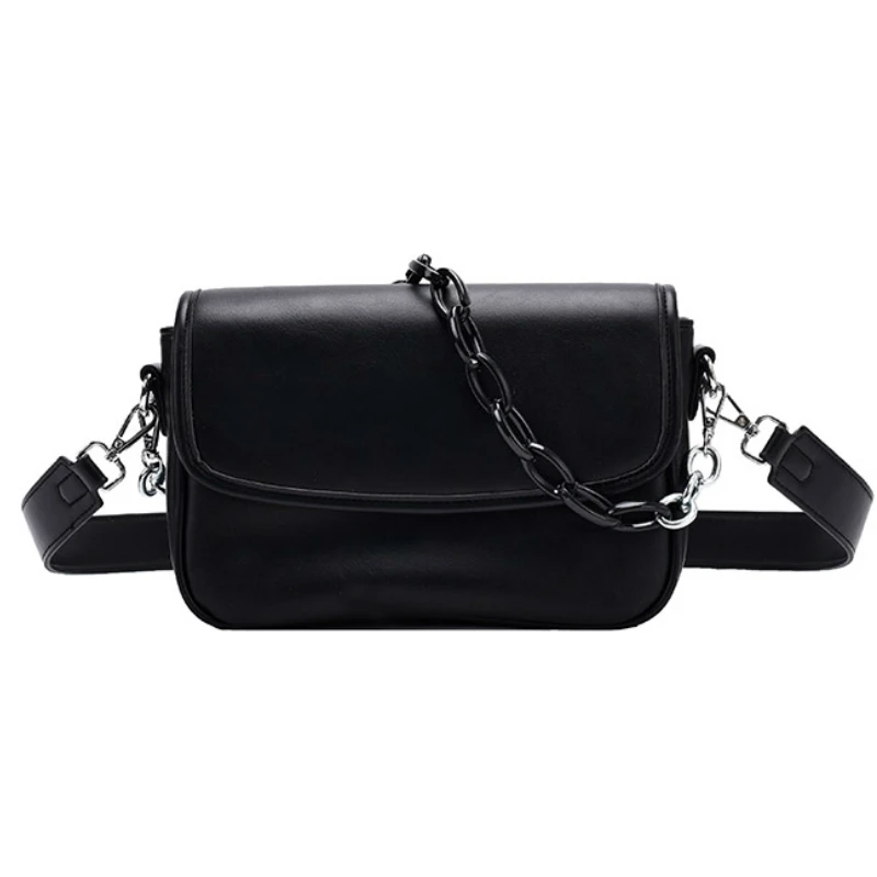 

Chain Square Tote Bag 2021 Fashion New Quality PU Leather Women's Designer Handbag Chain Shoulder Messenger Bag Phone Purses