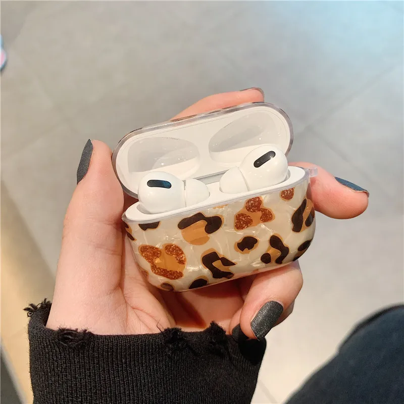 Для AirPod модные роскошные Леопардовый принт для Airpods Pro Чехол милый Bluetooth защитный
