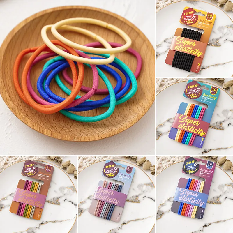 

INS Simple Headband Korean Basic Style Hair Rope Female Online Influencer Girl Cute Tie Hair High Elastic Rubber Band Hair Band