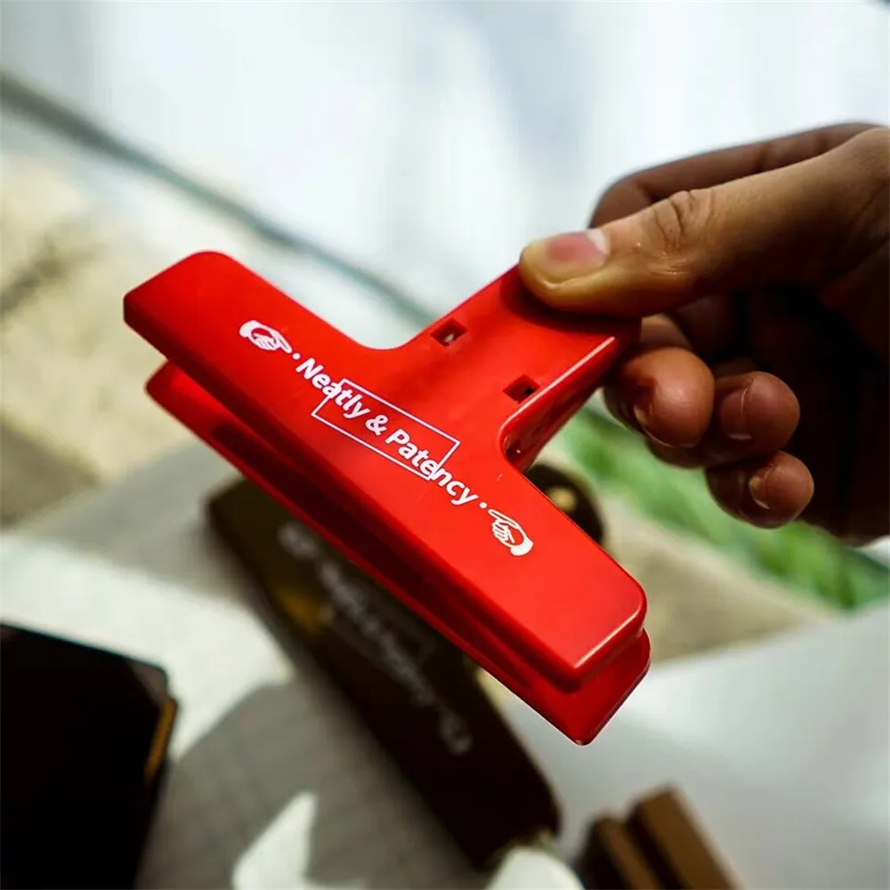 

Retro Style Binder Clips Colorful Plastic Notebook Planner Clips Photo Tickets Documents Clamps Receipt Holder Office Stationery