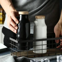400ml ceramic oil bottle leak proof kitchen vinegar oil olive dispenser bottle japanese style seasoning oil pot gravy boats tool