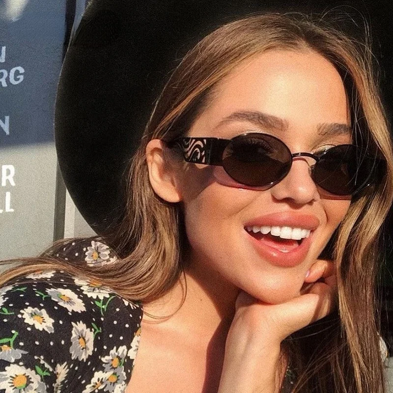 Очки солнцезащитные маленькие для мужчин и женщин модные дизайнерские очки в