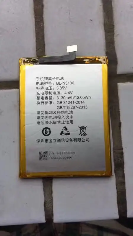 

3130mAh BL-N3130 Battery For Gionee S6 PRO GN9012Replacement Rechargeable In stock + Tracking Code