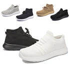 Повседневная обувь, мужские кроссовки, вязаные мужские кроссовки для бега, легкая дышащая спортивная обувь, модная Уличная обувь размера плюс 4950