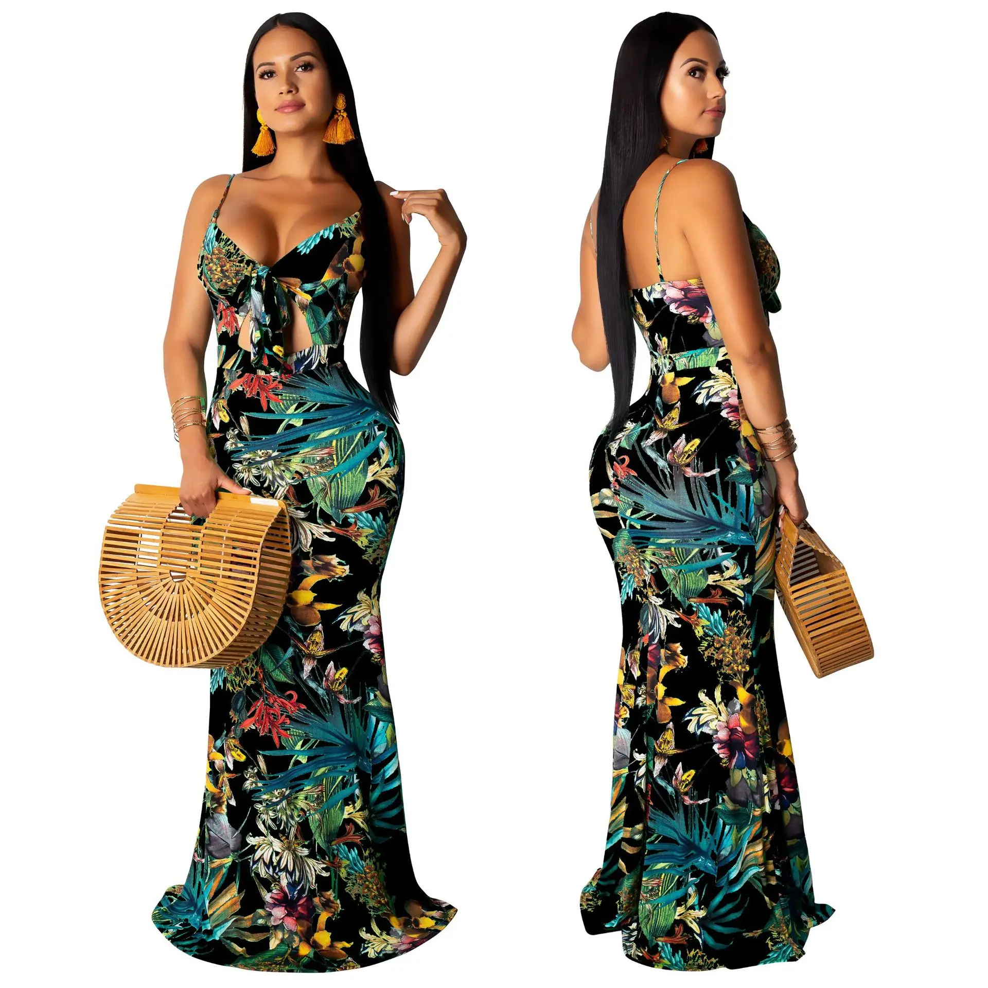 Женское платье футляр без рукавов с V образным вырезом|Женские платья| |