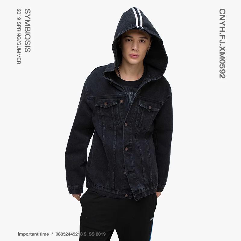 VIISHOW уличная одежда мужские куртки Брендовые джинсовые с капюшоном Chaqueta Hombre