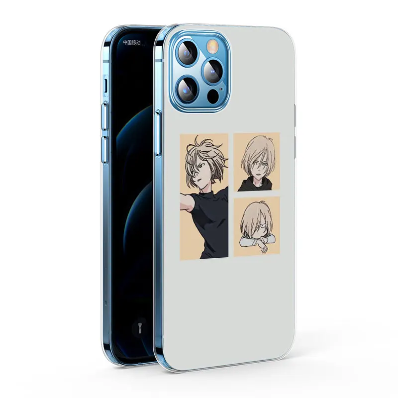 Силиконовый чехол с аниме YURI on ICE для Apple iPhone 13 12 Mini 11 Pro XS Max X XR 6 6S 7 8 Plus 5 SE 2020 мягкий |