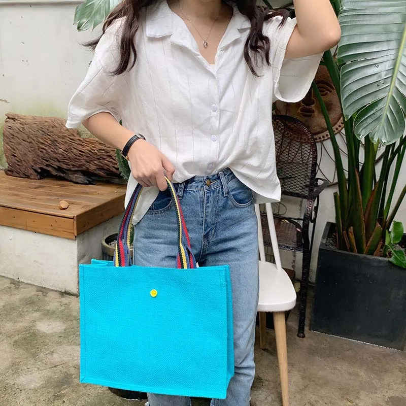 

Youda Original Solid Color Women Tote Bags Classic Ladies Shopping Bag Simple Style Female Handbags Classic Girls Totes Handbag