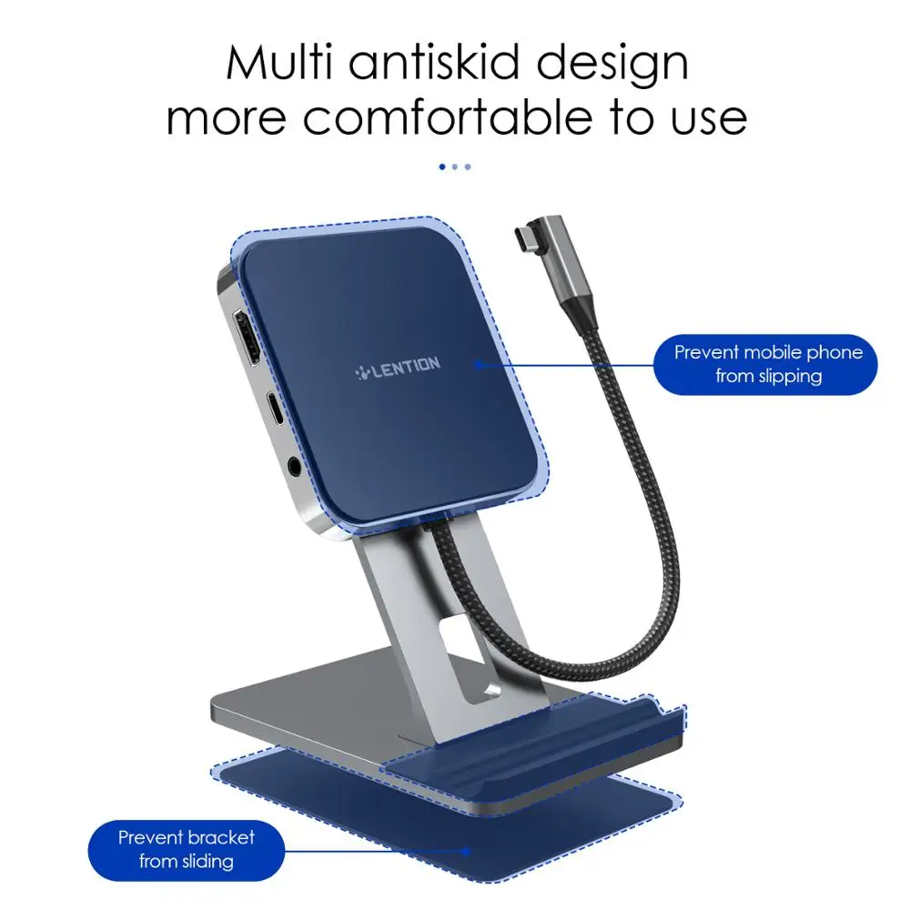 IPad Pro USB C концентратор с 4K HDMI PD зарядки светодиодный дисплей SD/Micro SD кард ридер 3 0 и 5
