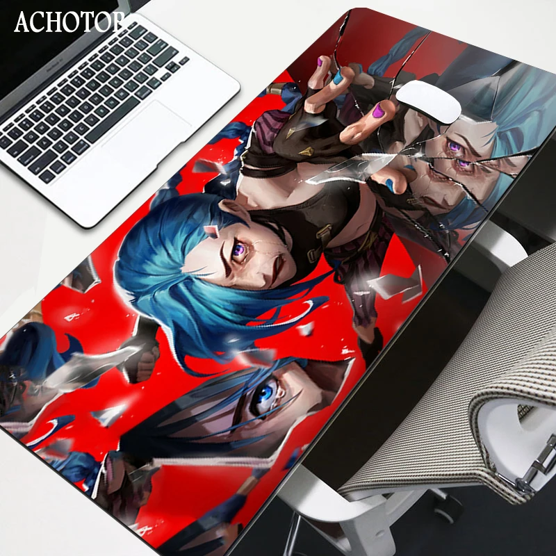 anime arcane jinx large mouse pad xxl computer mousepad tapis de souris for gamer office pc gamer desk mat pads mause pad carpet free global shipping