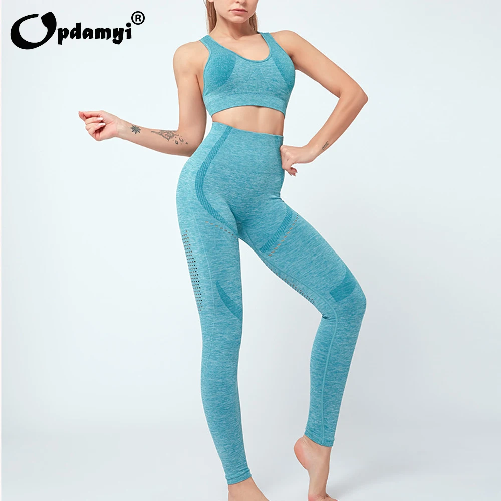 Бесшовный Женский костюм для фитнеса и йоги высокоэластичное Спортивное нижнее