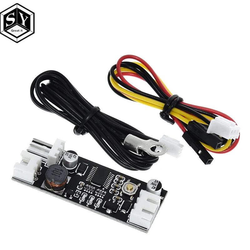 Одиночный 12-вольтовый 0.8A DC PWM 2-3-проводной вентилятор с контроллером температуры