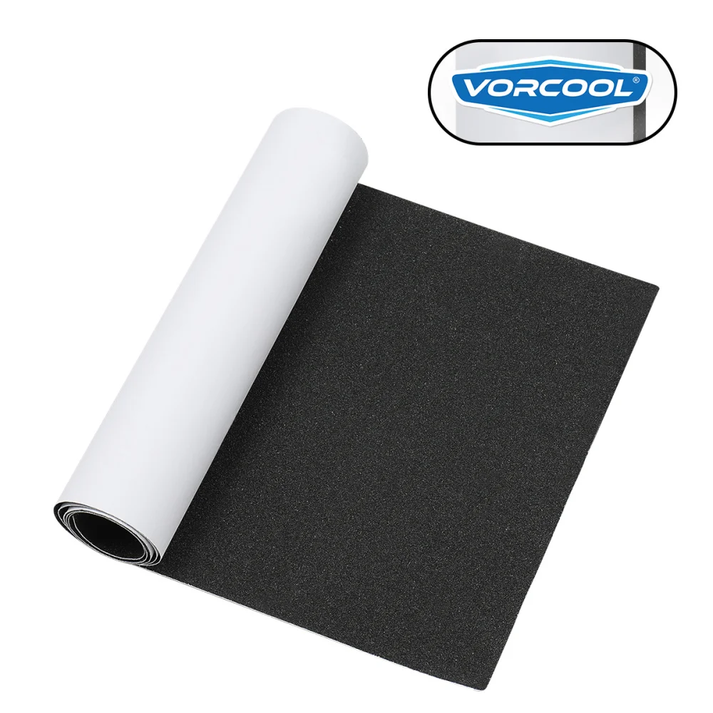 

VORCOOL Skateboard Grip Tape Sheet Sandpaper for Rollerboard Stairs Pedal Wheelchair 80x20cm (Black, Random Protective Fi