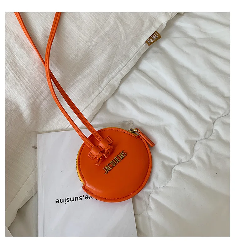 Orange Аллигатор маленький круглый женский кошелек Роскошная брендовая дизайнерская Мини-женская сумка-мессенджер новая женская сумка через плечо - Цвет: Orange