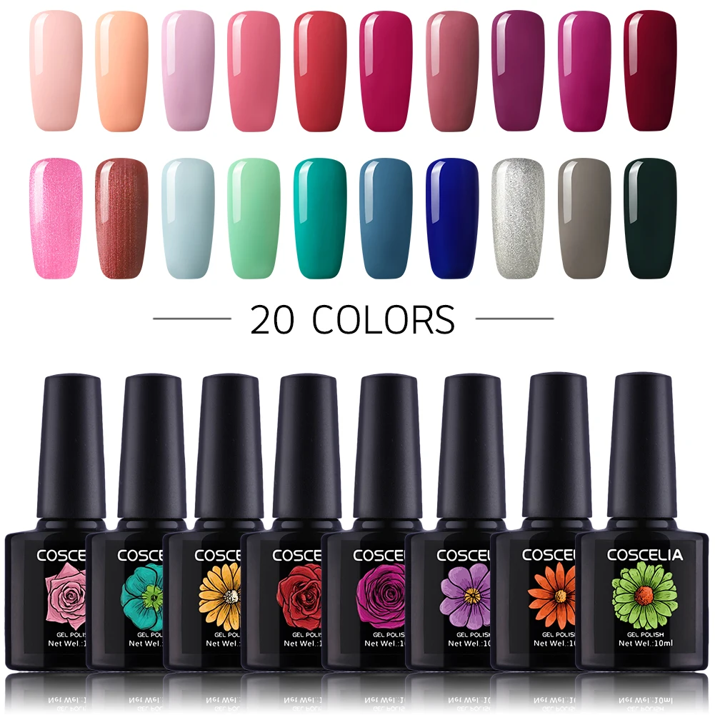 20PCS B 20 шт./компл. 80 цветов Комплект гель-лаков для ногтей гель для ногтей УФ-светодиодный гель набор для маникюра, Длительное Действие, комплект гель-лаков для ногтей Soak off Гель Лаки - Цвет: 20PCS B