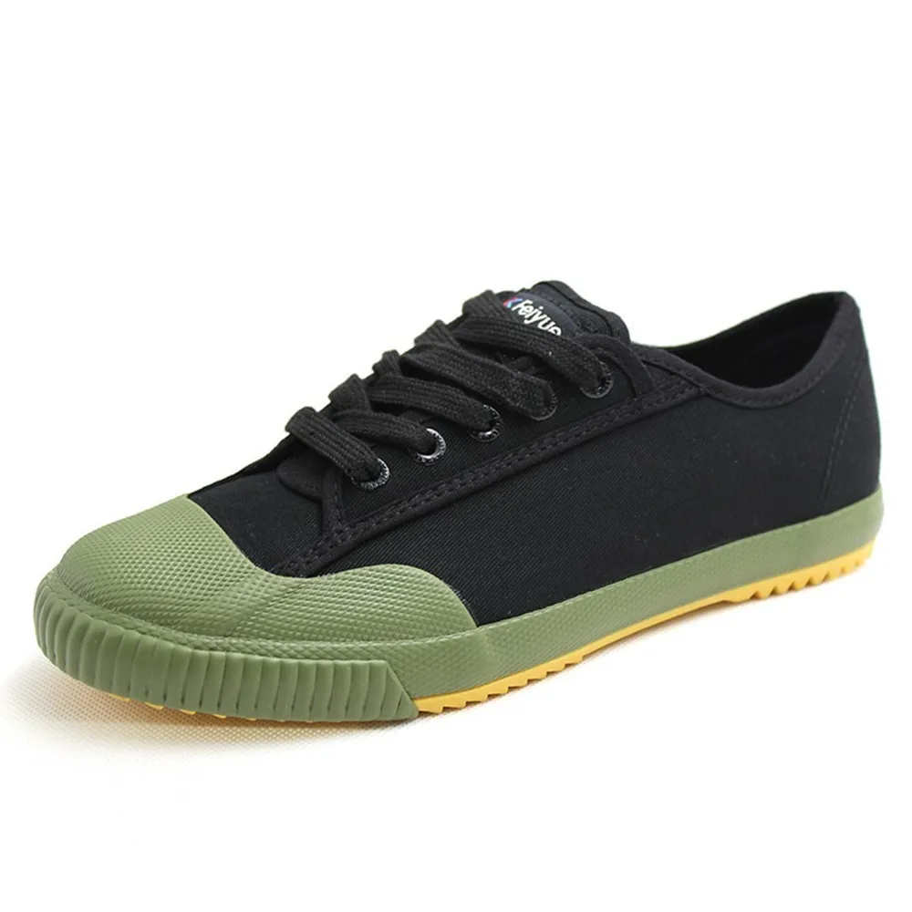 Feiyue/обувь; стиль; черные кроссовки для боевых искусств; женская и мужская обувь для кунг-фу; прогулочная парусиновая обувь
