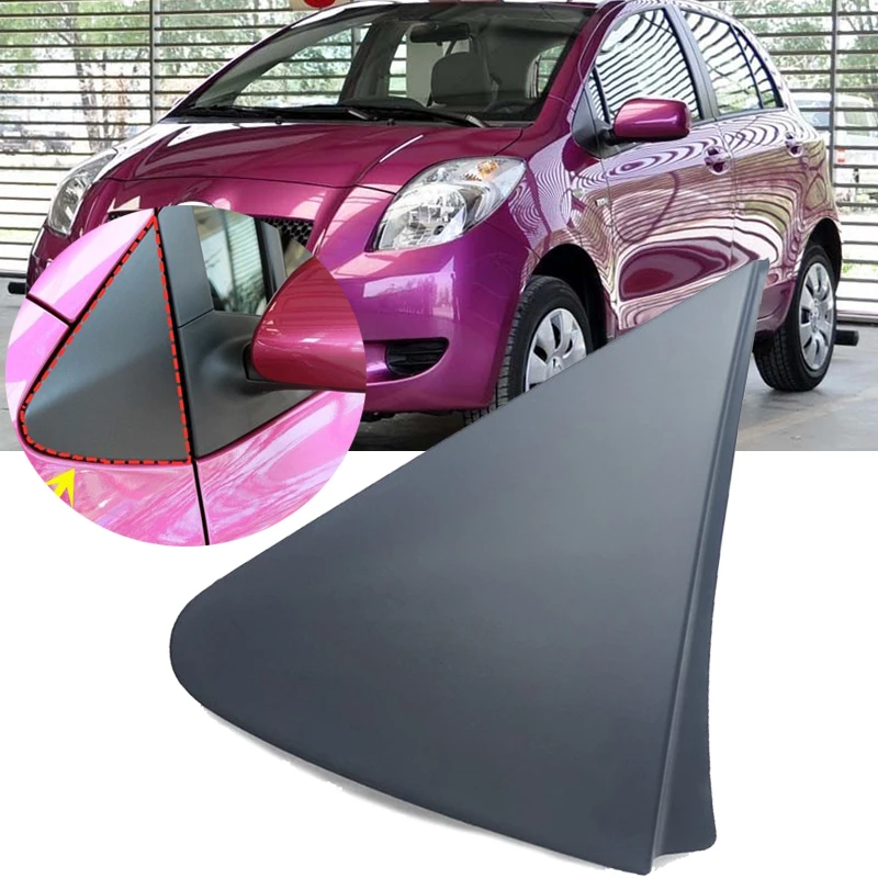 

Треугольная угловая отделочная панель Lofty Richy для переднего окна TOYOTA Yaris 2008-2013, внешняя тарелка для бокового зеркала заднего вида, гарнира