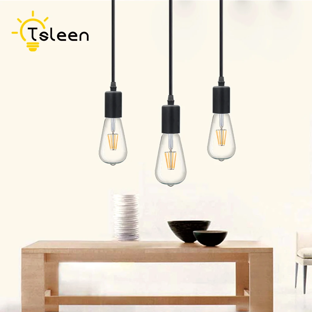 Подвесные светильники в стиле ретро несколько регулируемых осветительных