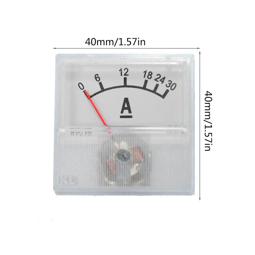 Applied DC Circuit Analog Current Meter Panel Pointer Gauge Mechanical Ammeters Voltage Measurement Tools Easy Reading | Инструменты