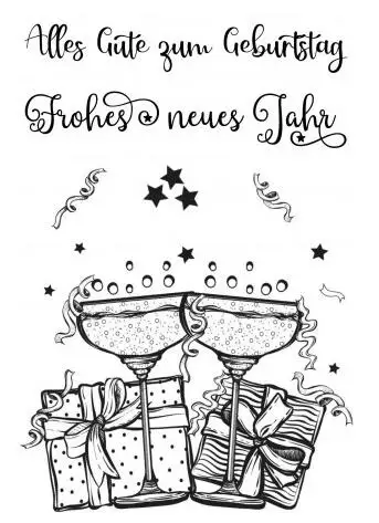 Подарок на бокал для вина прозрачный силиконовый штамп/печать сделай сам