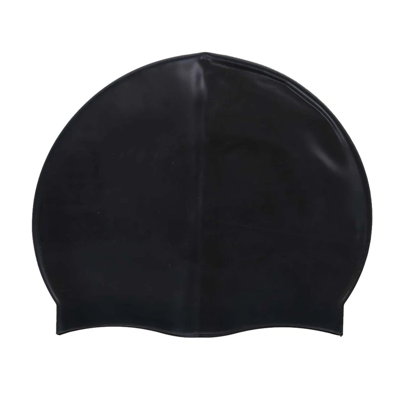 

Black Durable Stylish Sporty Latex Swimming Cap Hat